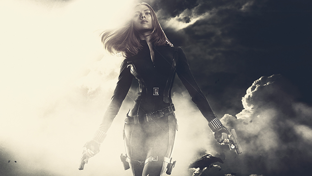 Black Widow Desktop Background