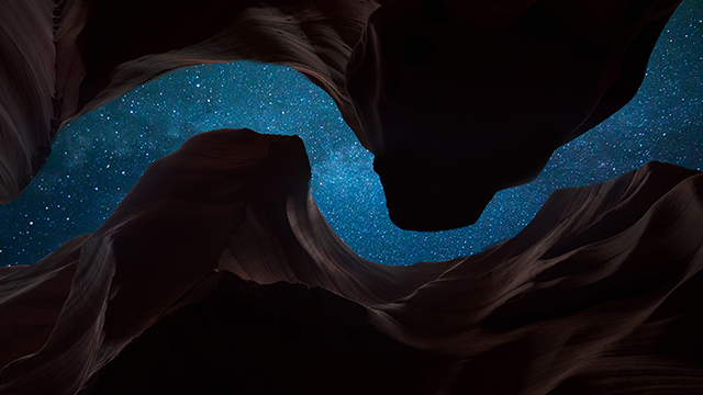 Cosmic Canyon Desktop Background