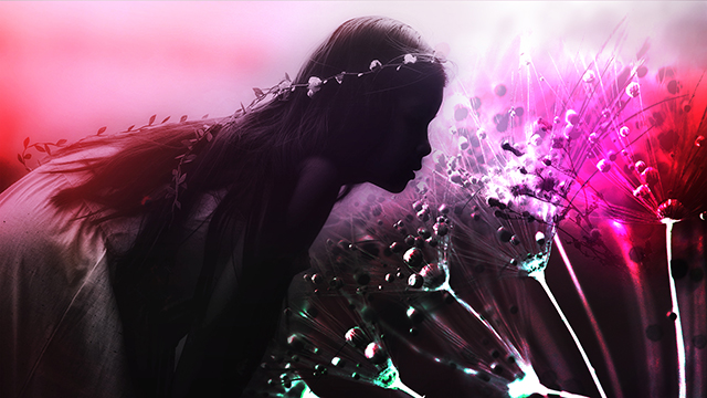 Dandelion Girl Desktop Background