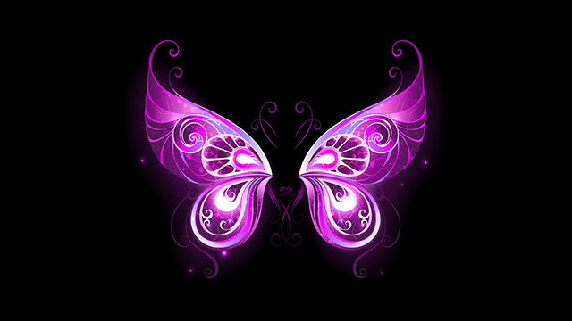 Purple Fairy Wings Desktop Background