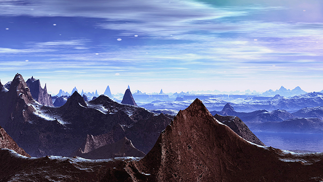 SciFi Planet Desktop Background