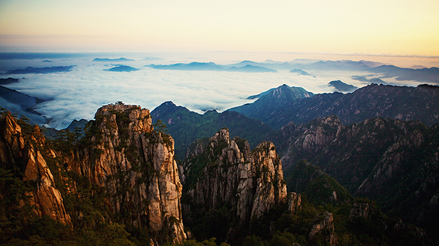 Yellow Mountains Desktop Background