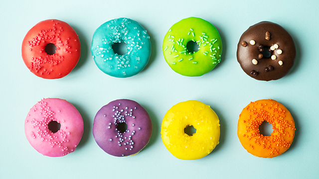 Colorful Donuts Google Background