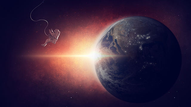 Lone Space Google Background