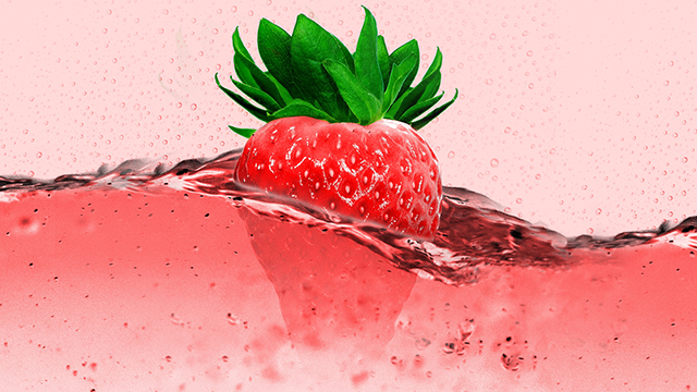 Pink Strawberry Google Background