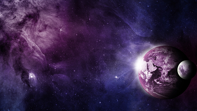 Purple Planet Google Background