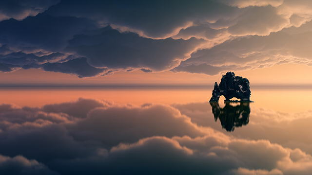 Sunset Fantasy Google Background