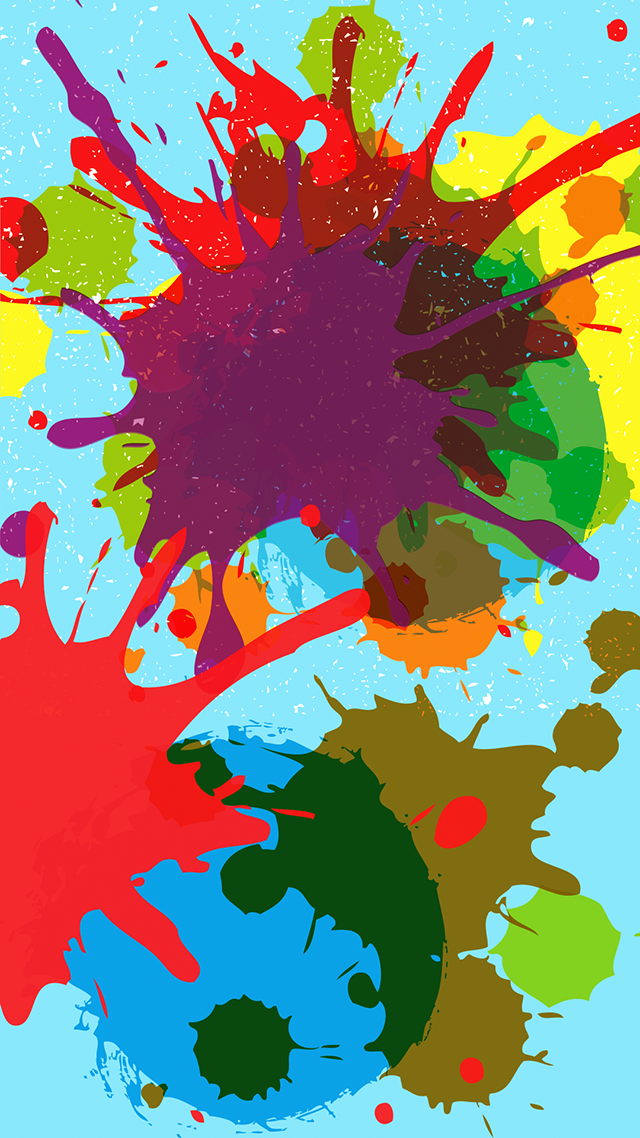 Holi Splash Color iPhone Background