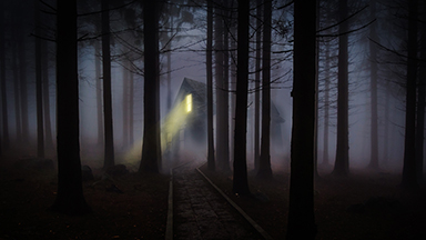 Foggy Night Laptop Background