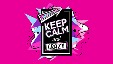 Keep Calm And Crazy Laptop Background