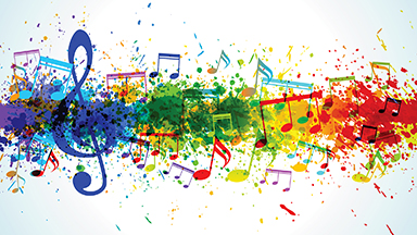 Musical Colors Laptop Background