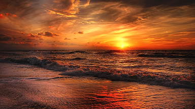 Sunset Bay Laptop Background