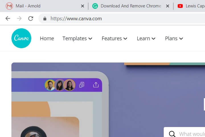 this is a screenshot of canva.com