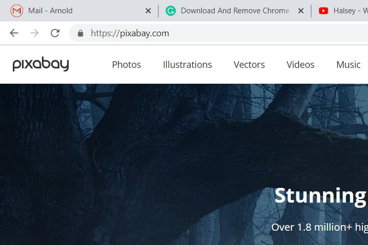this is a screenshot of pixabay.com