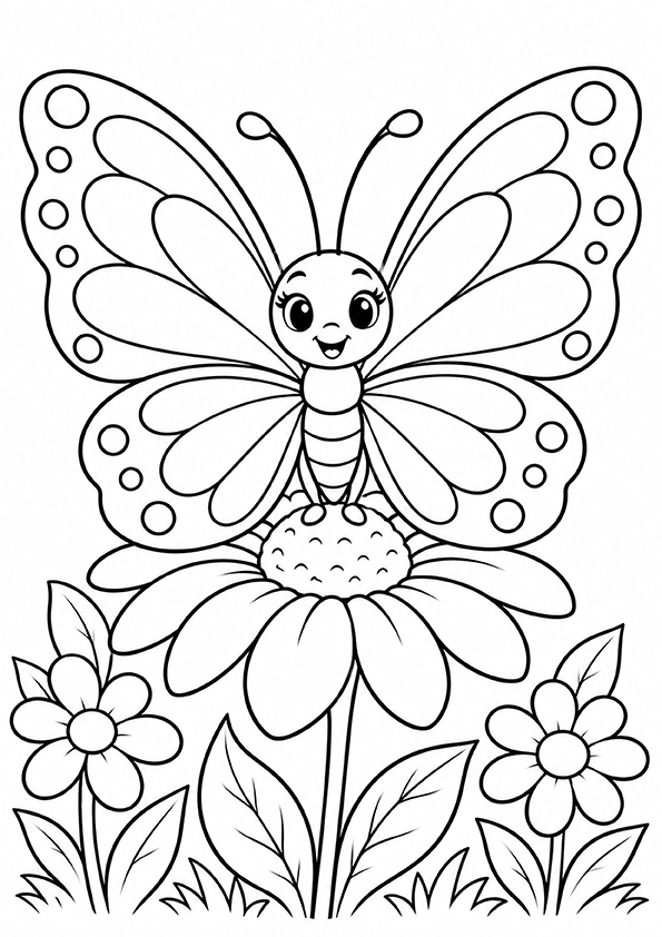 Beautiful Butterfly coloring page