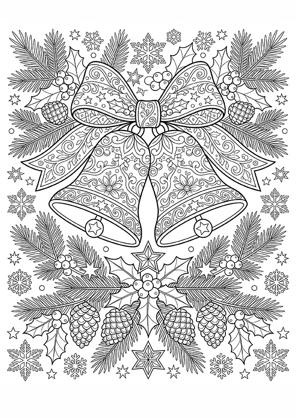 Christmas Bells coloring page