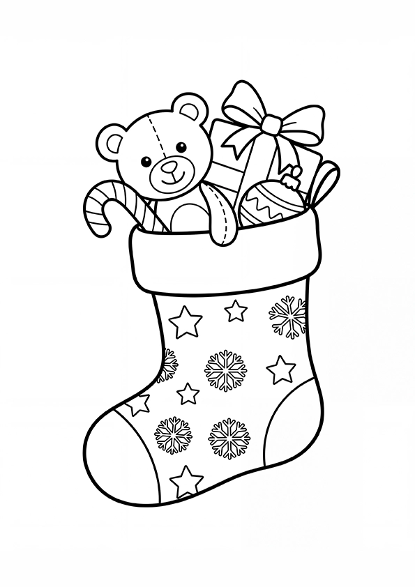 Christmas Stocking coloring page