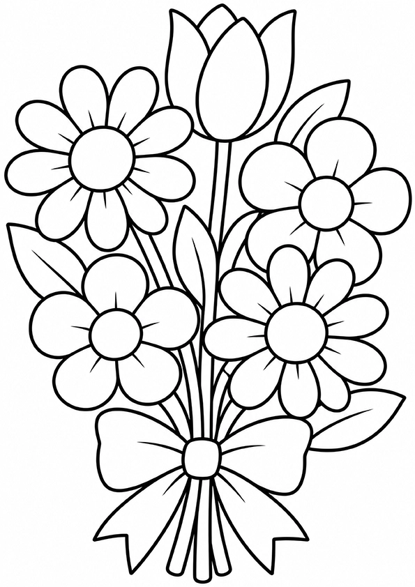 Flower Bouquet coloring page