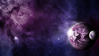 purple planet wallpaper