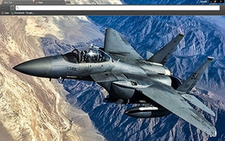 Fighter Jet Chrome Theme