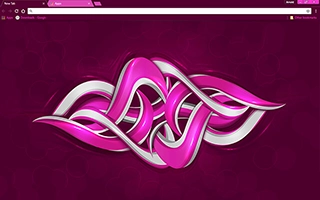 Purple Graffiti Chrome Theme