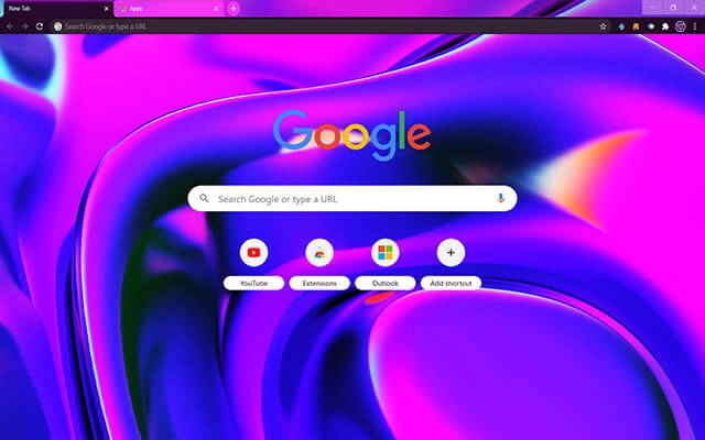 Abstractium - Visperia Chrome theme - Screenshot 2