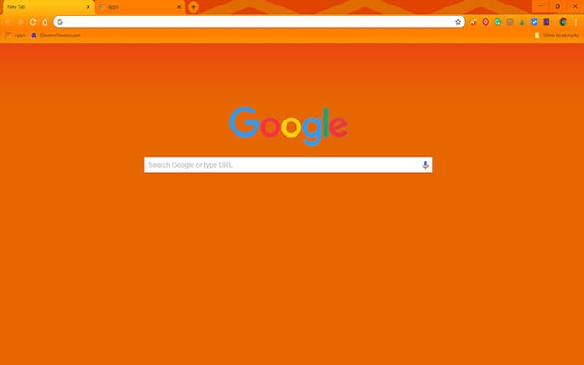 Agent Orange Chrome theme - Screenshot 2
