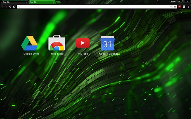 Alien Green Chrome theme - Screenshot 3