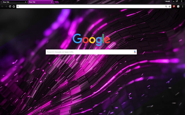 Alien Purple Chrome theme - Screenshot 2