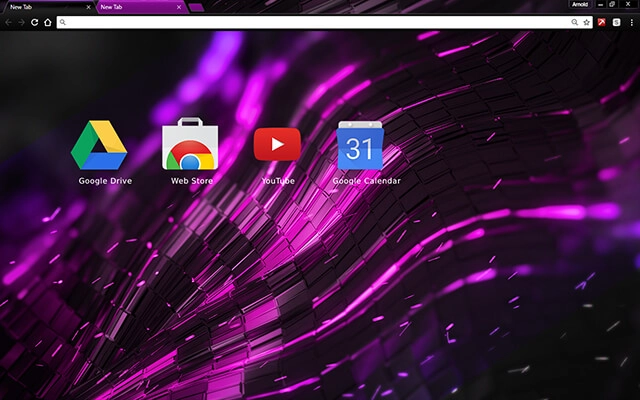 Alien Purple Chrome theme - Screenshot 3