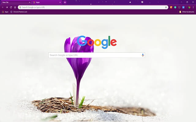 Alone Crocus Chrome theme - Screenshot 2