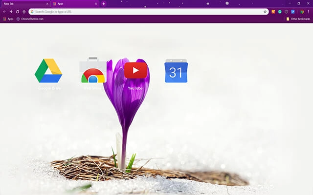 Alone Crocus Chrome theme - Screenshot 3