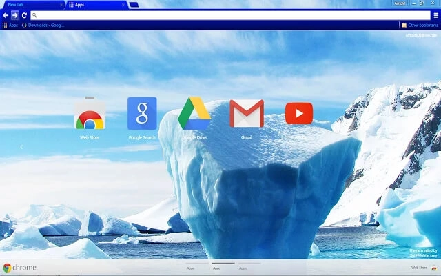 Arctic Chrome theme - Screenshot 2