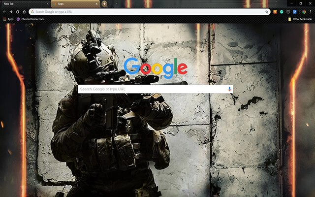 Army Ranger Chrome theme - Screenshot 2