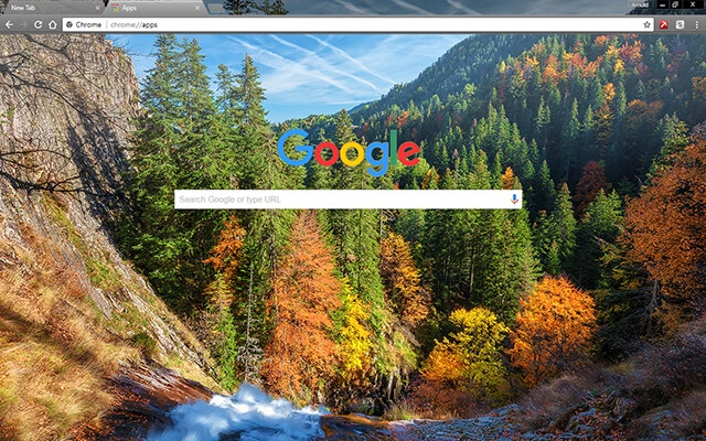 Autumn Forest Chrome theme - Screenshot 2