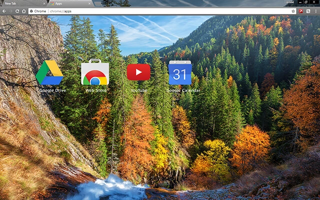 Autumn Forest Chrome theme - Screenshot 3