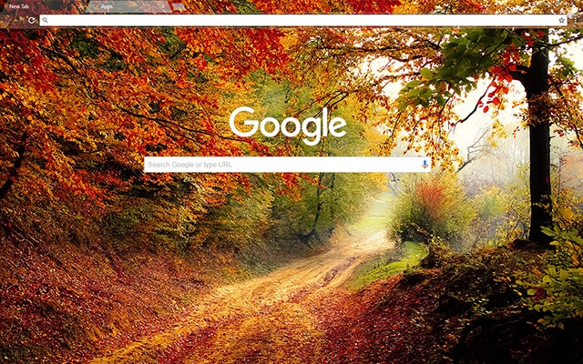 Autumn Road Chrome theme - Screenshot 2
