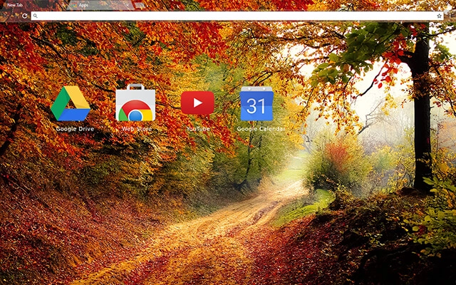 Autumn Road Chrome theme - Screenshot 3