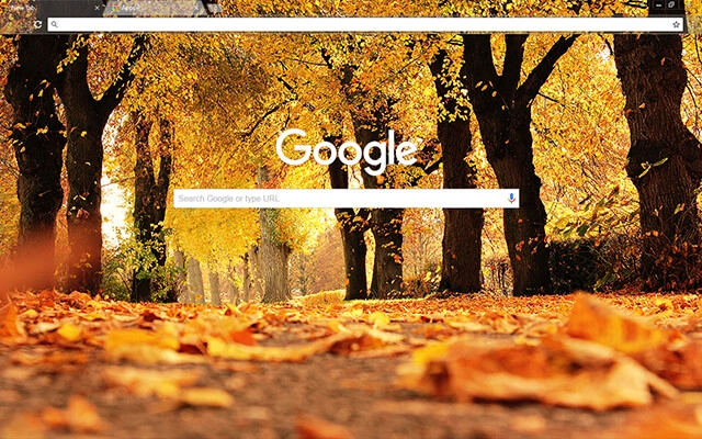 Autumn Trees Chrome theme - Screenshot 2