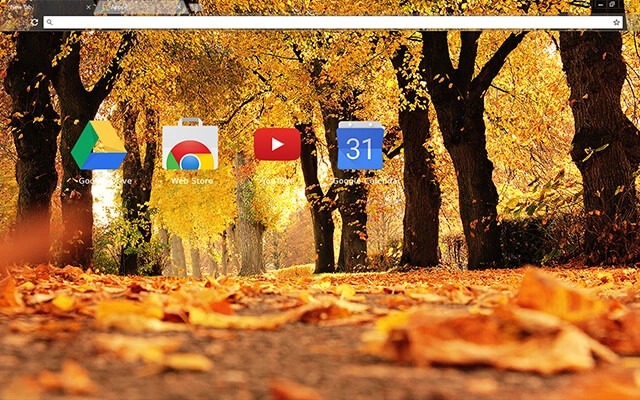 Autumn Trees Chrome theme - Screenshot 3