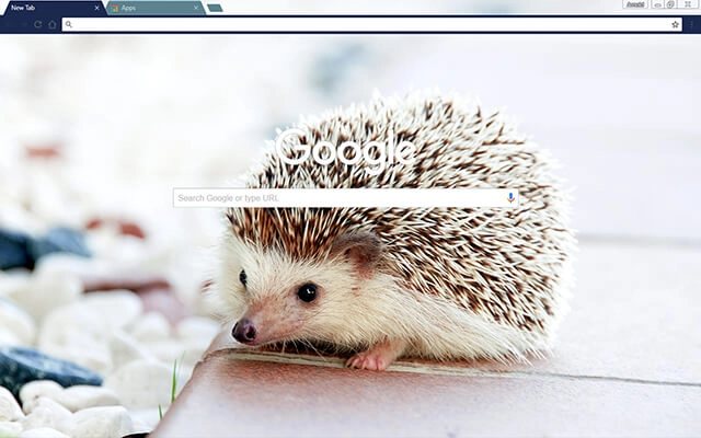 Baby Hedgehog Chrome theme - Screenshot 2
