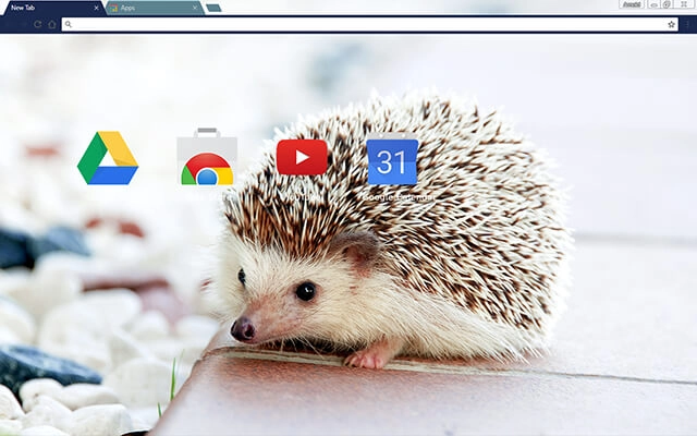 Baby Hedgehog Chrome theme - Screenshot 3