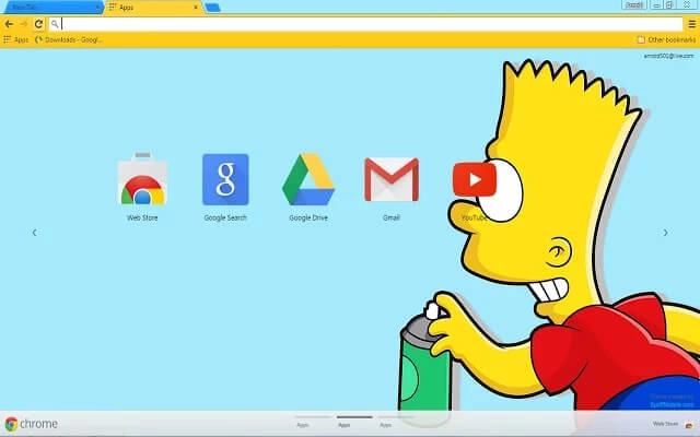 Bart Simpson Chrome theme - Screenshot 2