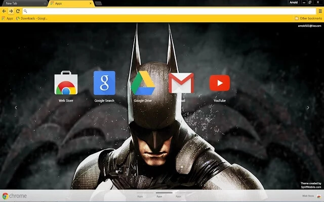 Batman Arkham Knight Chrome theme - Screenshot 2
