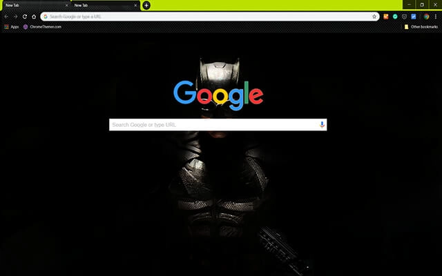 Batman Black Chrome theme - Screenshot 2
