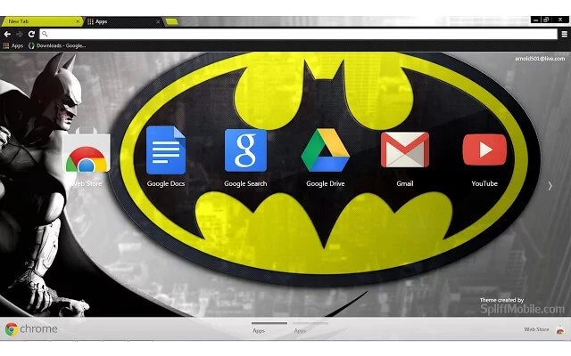 Batman Chrome theme - Screenshot 3