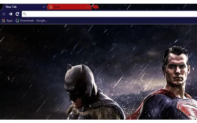 Batman vs Superman Chrome theme - Screenshot 2