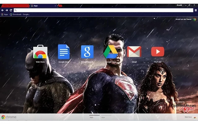 Batman vs Superman Chrome theme - Screenshot 3