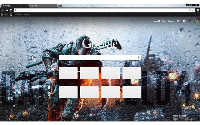 Battlefield 4 Storm Chrome theme - Screenshot 3