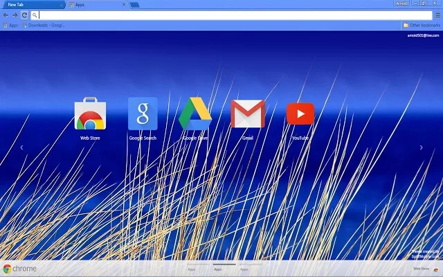 Beach Blue Chrome theme - Screenshot 2